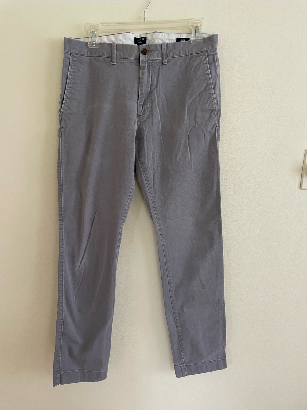 J. Crew 31W 32L Gray Slim Chino Mens Pants